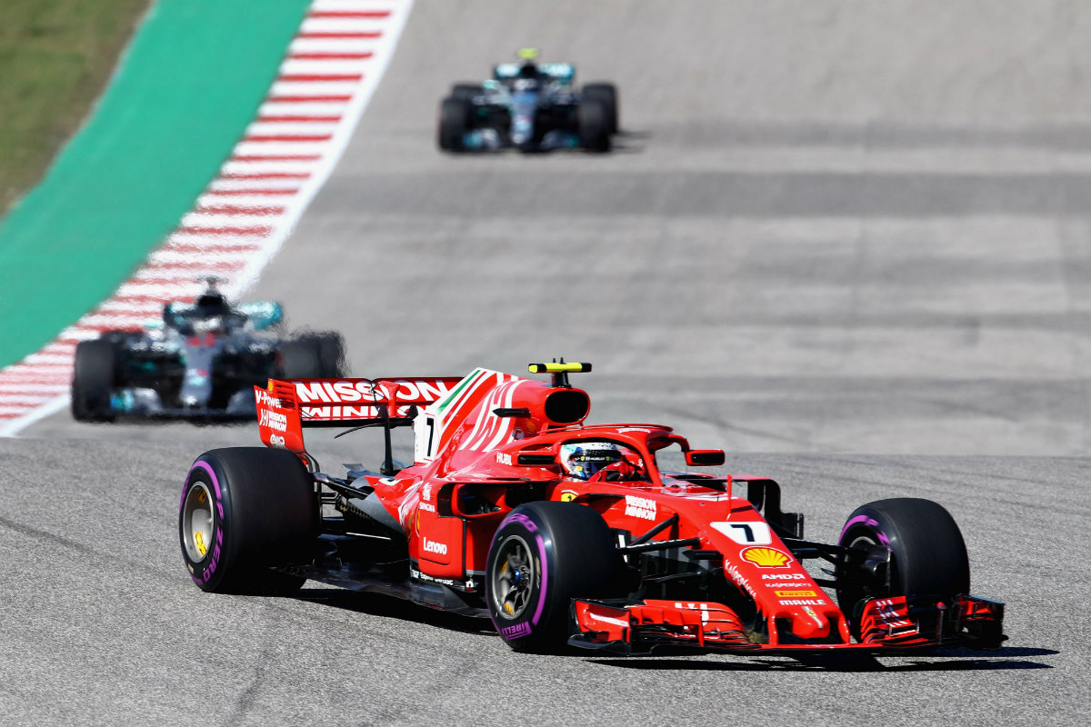 Kimi Raikkonen ganó el Gran Premio de Estados Unidos (AFP)