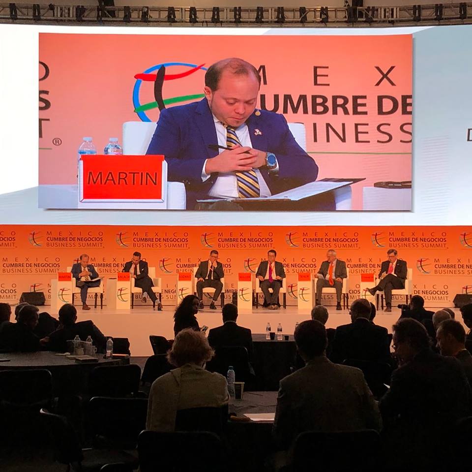 El negociador del equipo de AMLO en el T-MEC, Jesús Seade, en su participación en la Cumbre de Negocios. (Foto: @cumbrenegocios)