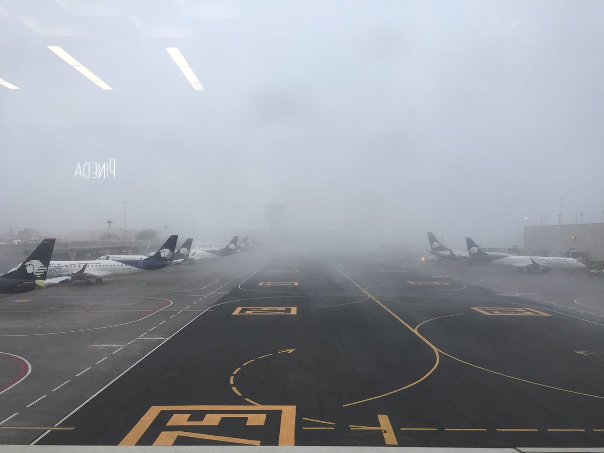 Algunos aeropuertos alternos son Toluca, Puebla, Morelia y Veracruz.|Tomada de @ramirez_luna