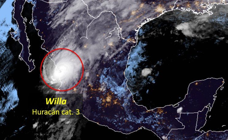 Las lluvias generadas por 'Willa' podrían reblandecer el terreno. (Conagua)