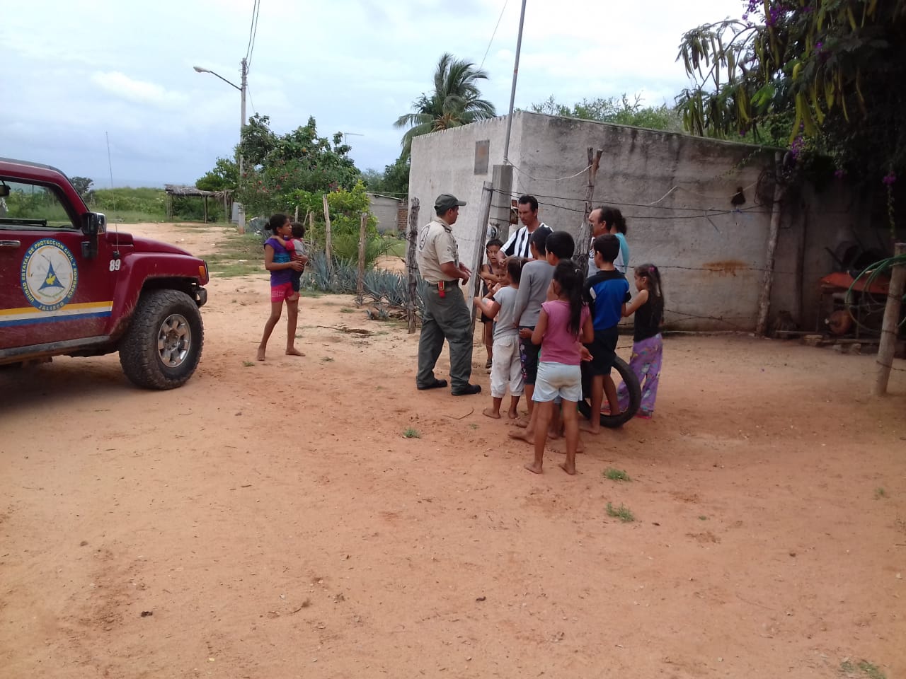 Las población de Punta Perula y otras comunidades fue llevada a refugios (Cortesía)