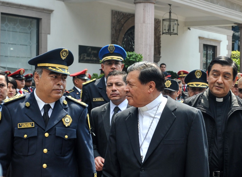 Collins indicó que Norberto Rivera no ha solicitado un aumento de seguridad. (Archivo Cuartoscuro)