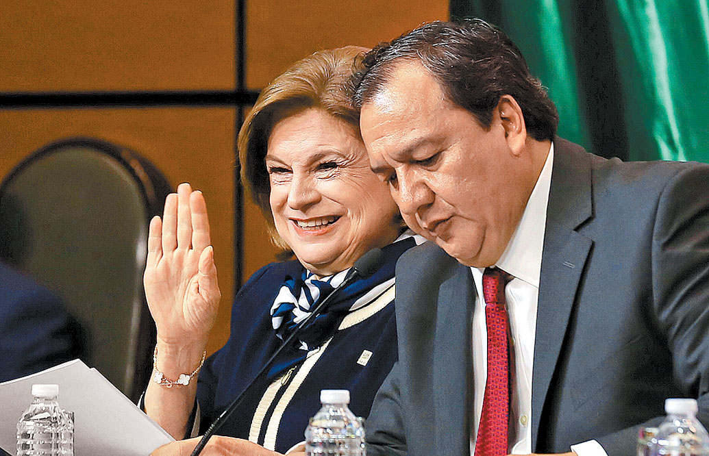 La funcionaria durante su comparecencia en la Cámara de Diputados. (Octavio Hoyos)
