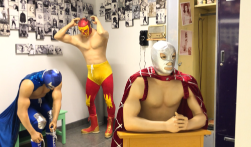 Llaves y saltos en el Museo de la Lucha Libre Mexicana. (ADRIAN MEALAND)