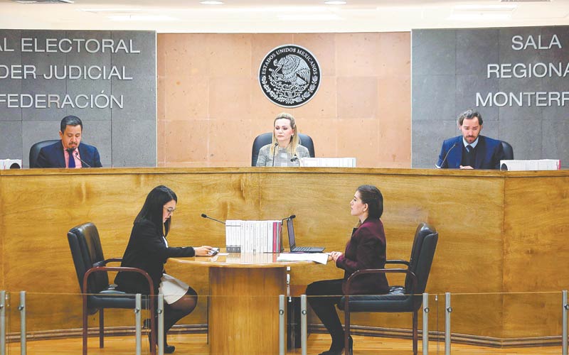 La Sala Monterrey ratificó el triunfo de Miguel Treviño el pasado martes. (Foto: Leonel Rocha)