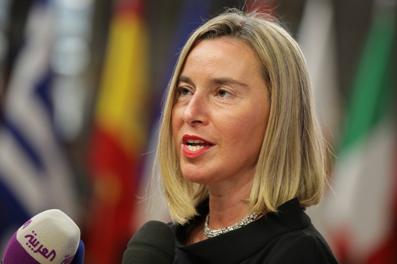La jefa de la diplomacia de la Unión Europea, Federica Mogherini.