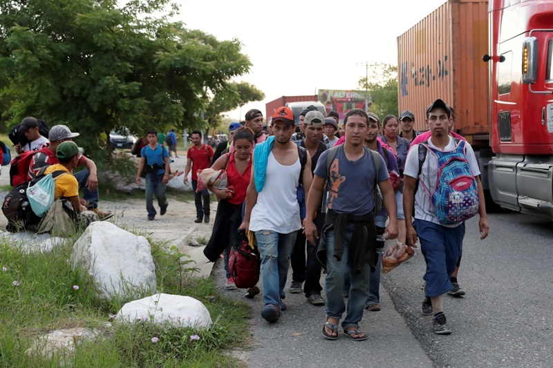 La caravana avanza hacia Estados Unidos.