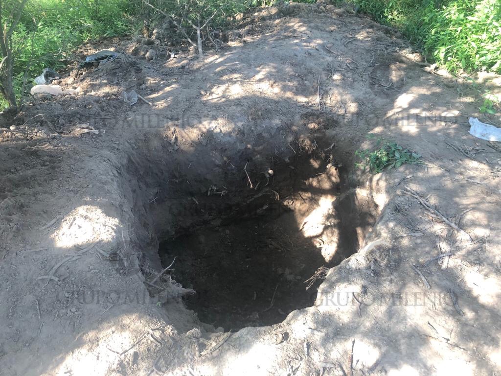 Lugar donde se encontró la fosa (Foto Mariana Ramos)