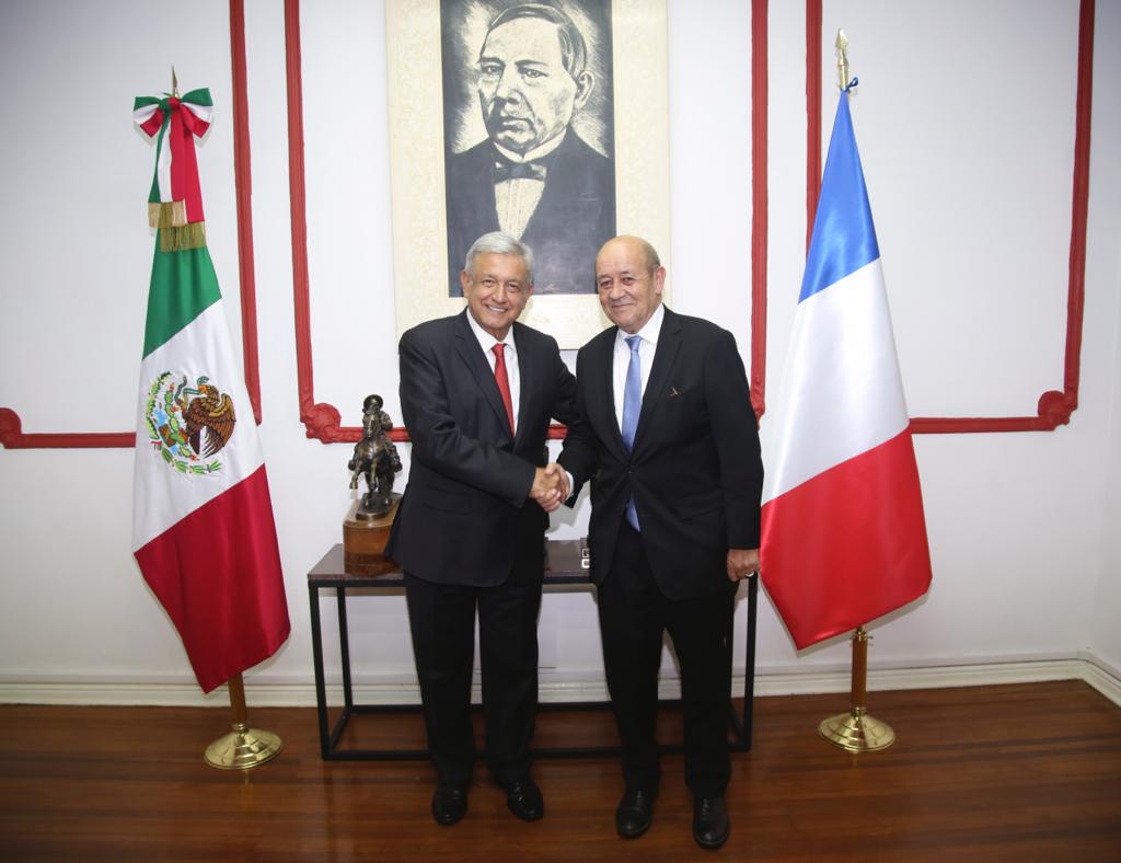 AMLO se reunió en privado con ministro francés