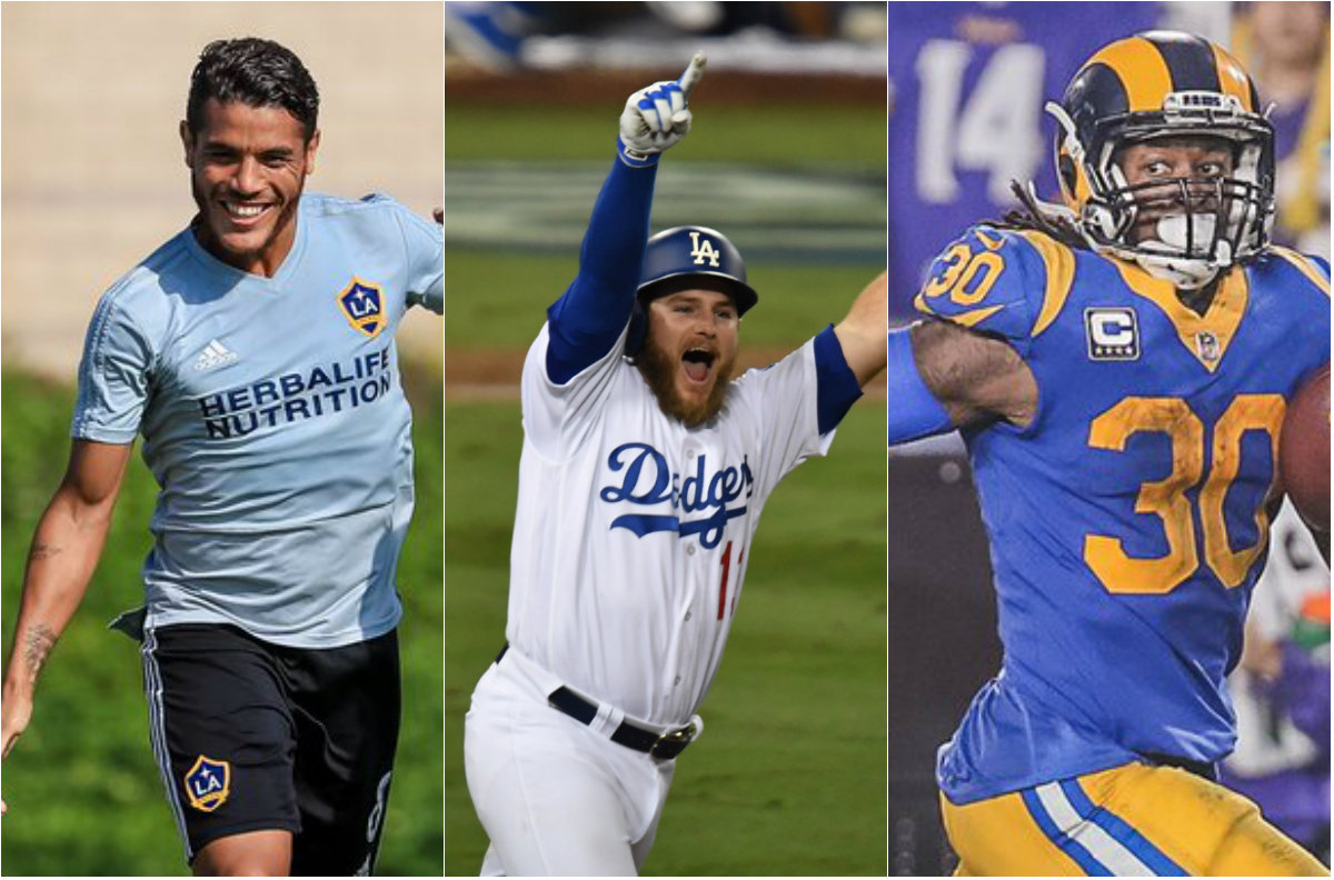 Será un domingo de mucha actividad deportiva en Los Ángeles (Reuters / Twitter @RamsNFL, @LAGalaxy)