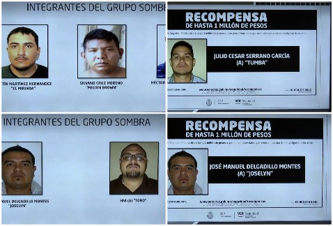 El gobierno de Veracruz ofreció recompensa por cada uno.