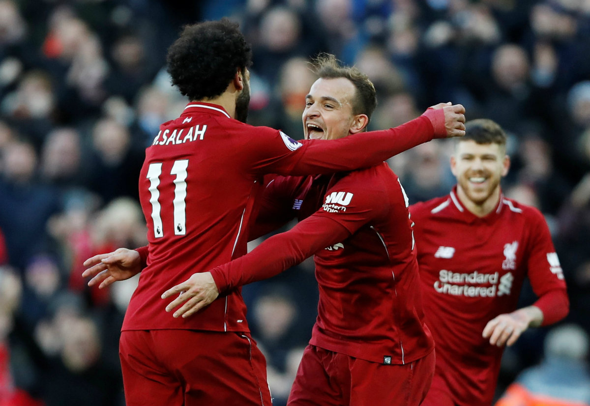 Liverpool derrotó 4-1 al Cardiff y son líderes de la Premier League (Reuters)