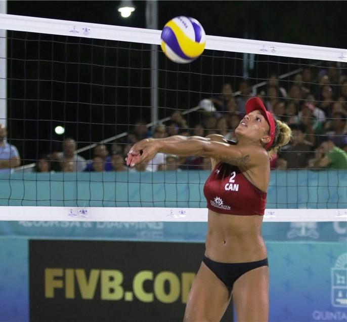 Canadá vs EU, la Final del Tour Mundial de Voleibol de Playa Chetumal (@FIVBVolleyball)