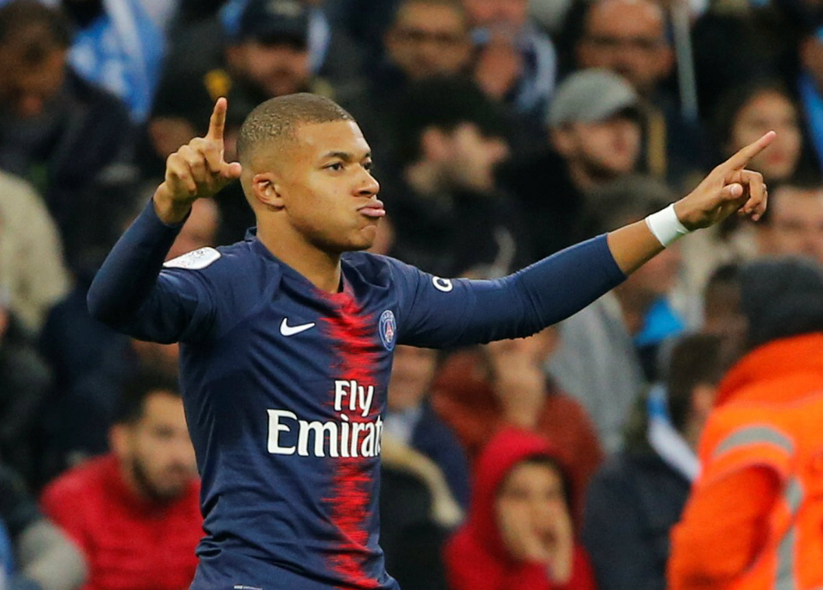 Kylian Mbappé abrió el marcador en la victoria del PSG sobre el Olympic Marsella (Reuters)