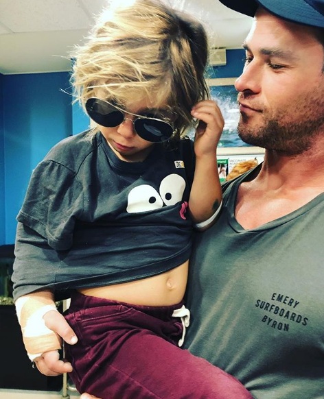 Hijo de Chris Hemsworth y Elsa Pataky sale del hospital (Foto: Instagram)