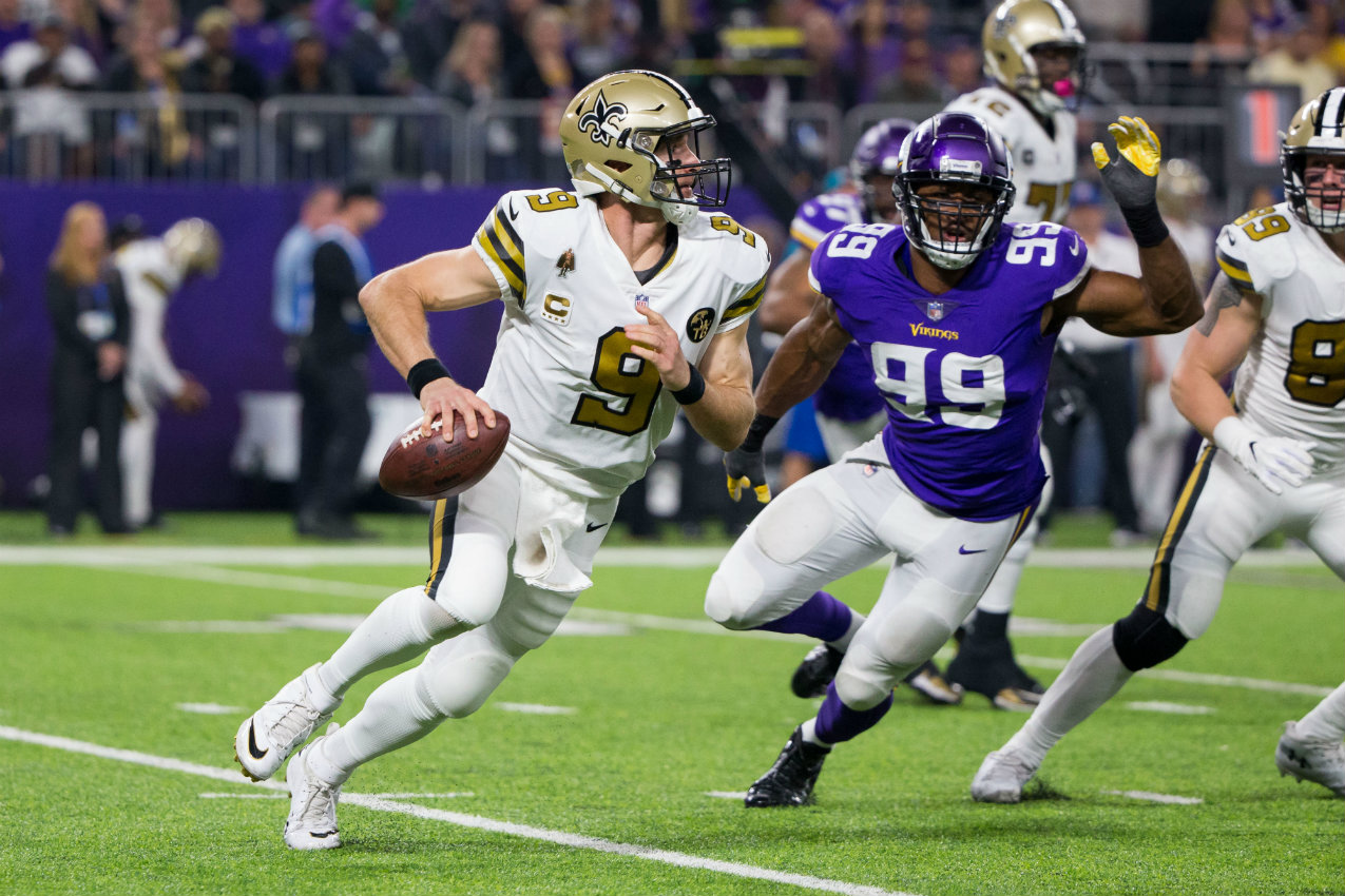 Los Saints se impusieron 30-20 a los Vikings (Reuters)