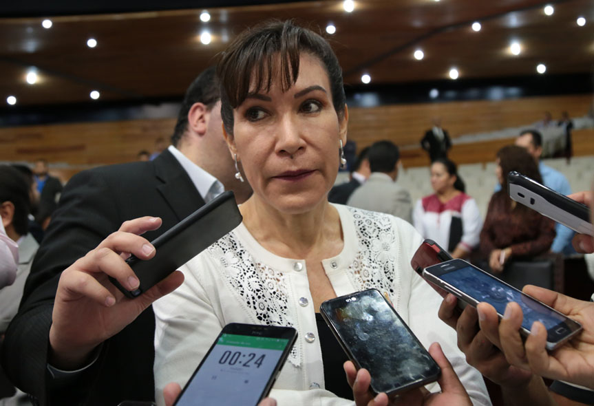 María Luisa Pérez Perusquía, coordinadora de la fracción parlamentaria del PRI en el Congreso del estado. (Maribel Calderón)