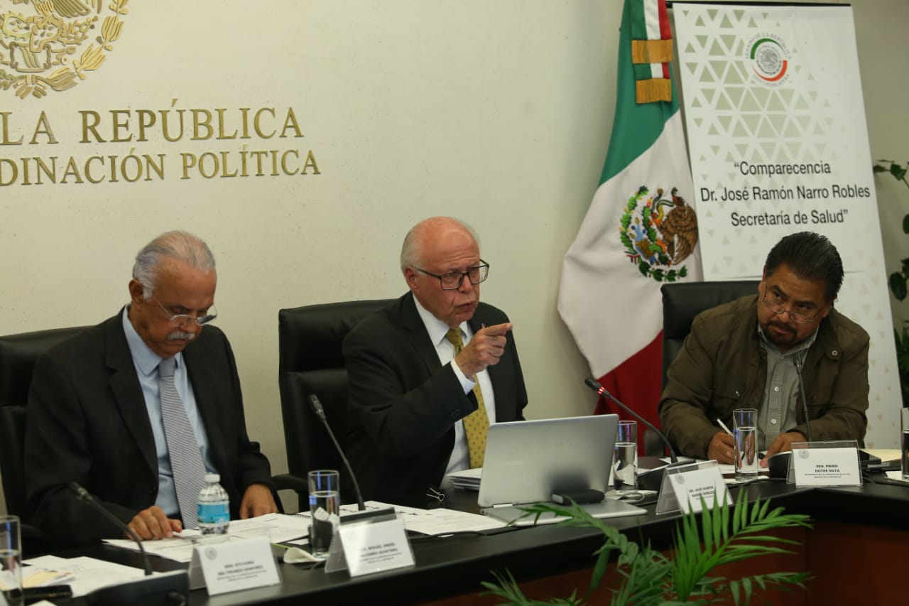 Comparecencia del secretario de Salud, José Narro Robles, ante el Senado (Juan Carlos Bautista)