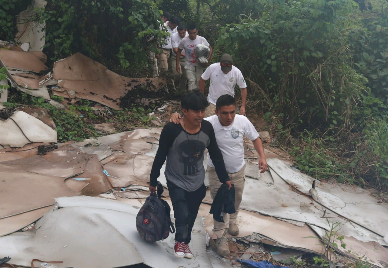 Los migrantes integraban la segunda caravana d emigrantes que ingresó al país. (Javie Ríos)