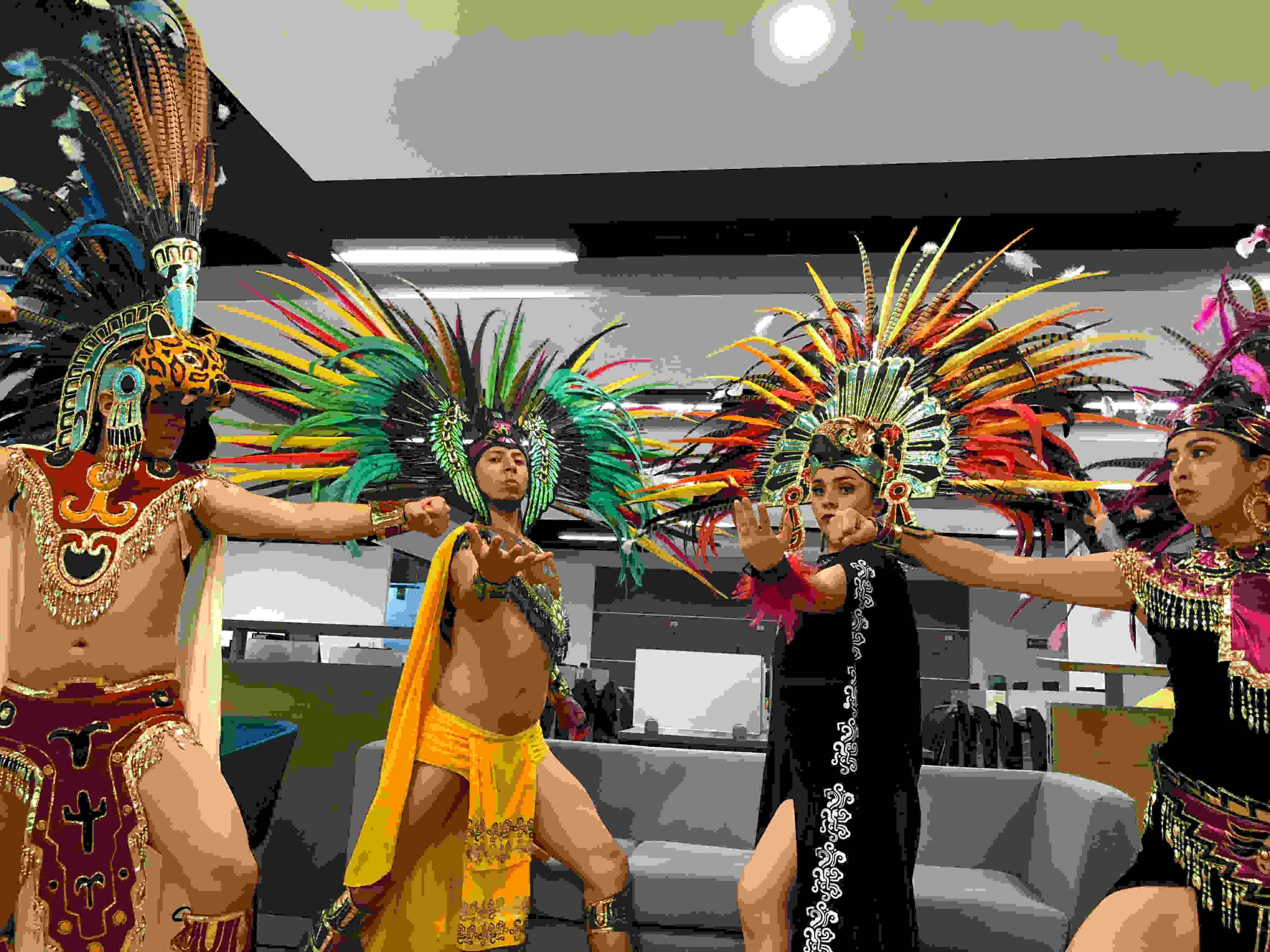 Bailarines de Quetzalcóatl.