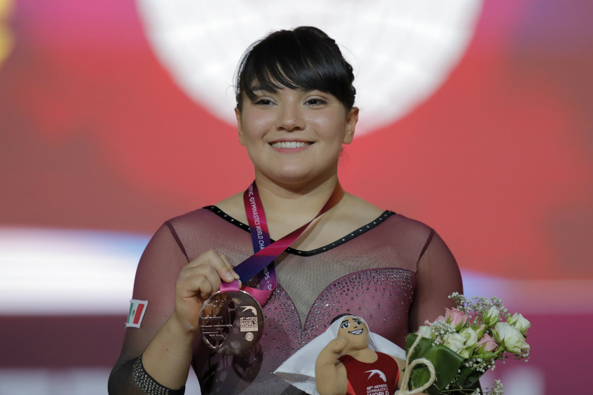 Alexa Moreno, medalla de bronce en Mundial de Gimnasia (AP)