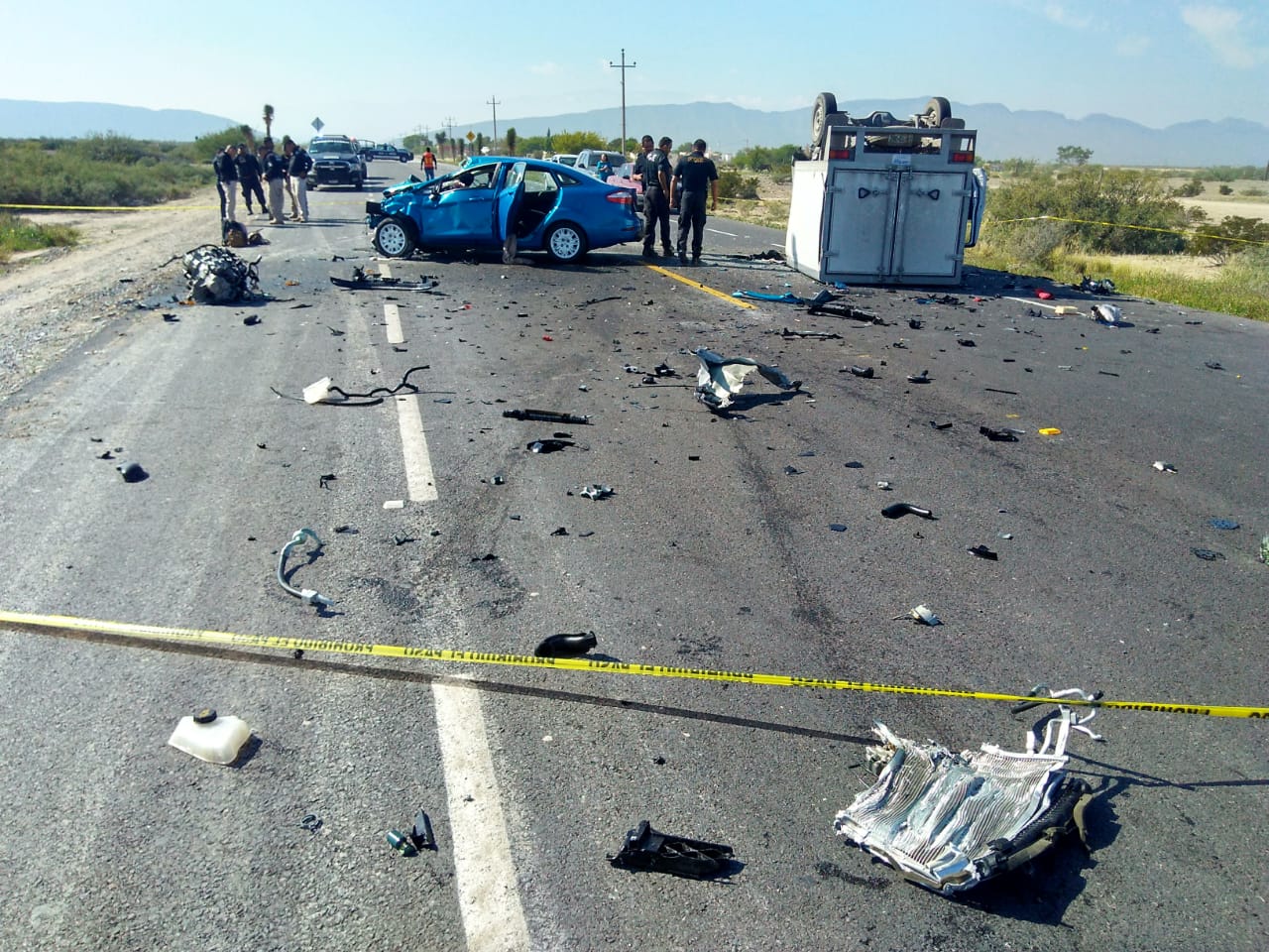 Se informó que el choque se debió a que ambos vehículos viajaban a exceso de velocidad. (Especial)
