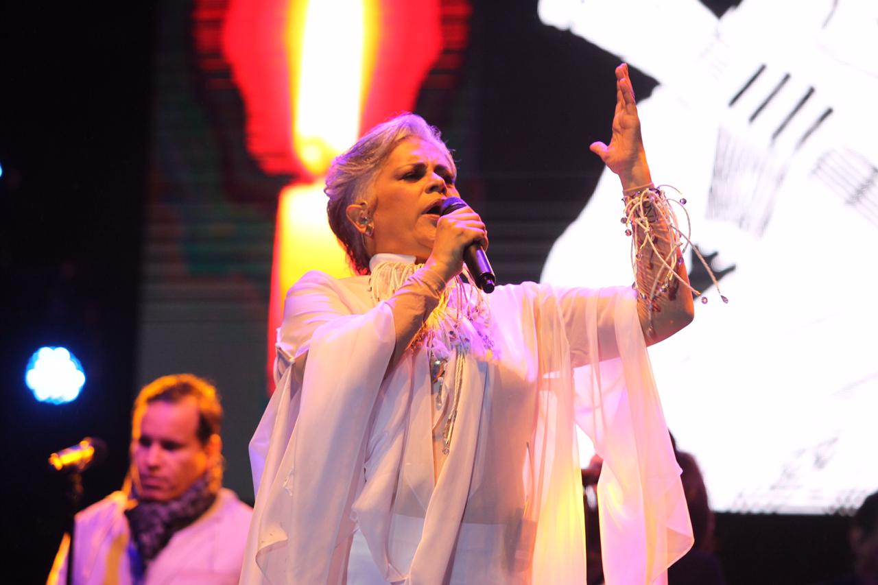 Eugenia León en el Monumento a la Revolución (Foto: Edgar Negrete)