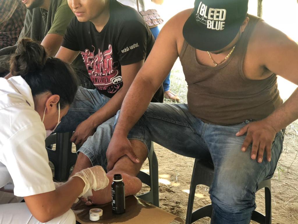 Los migrantes recibieron atención médica y jurídica. (Israel Navarro)