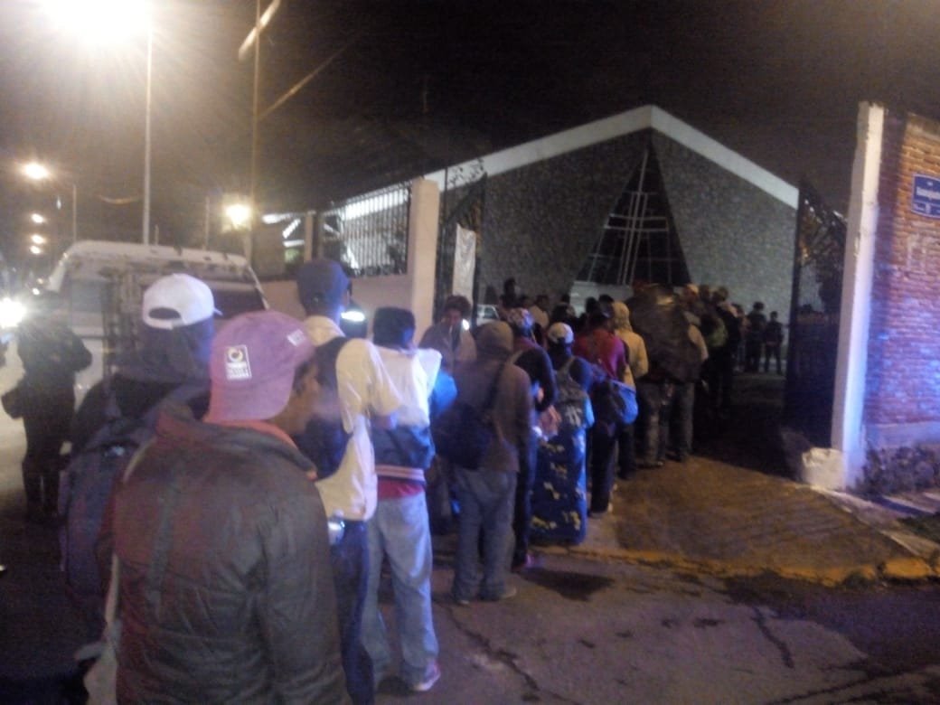 La caravana migrante llegó a Puebla (Especial)