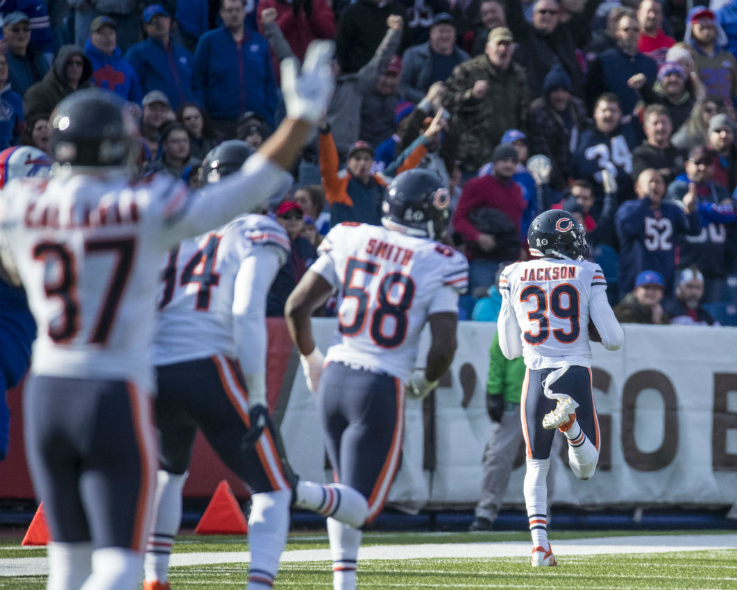 La defensiva de Chicago también tuvo una aportación valiosa en la victoria 41-9 sobre Buffalo (AFP)