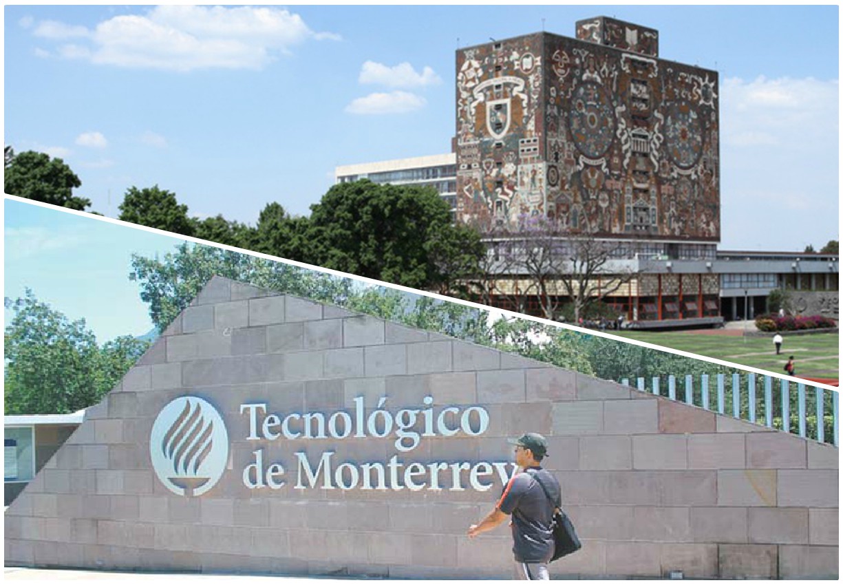 La UNAM y el Tec son las dos mejores universidades de México. (Especial)