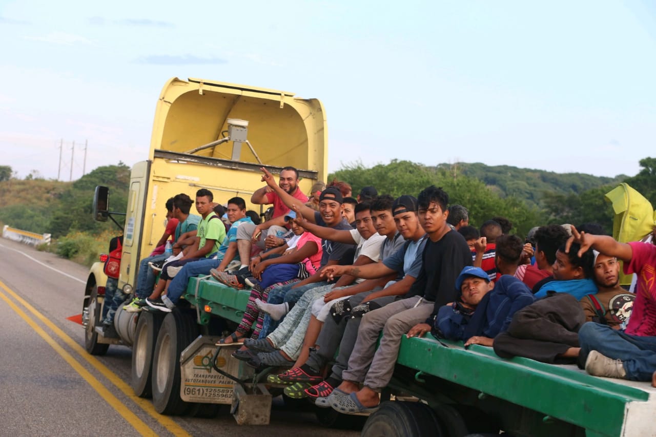 La jefa de Gobierno electa exhortó a los capitalinos a ser solidarios con la caravana migrante. (Javier Ríos)