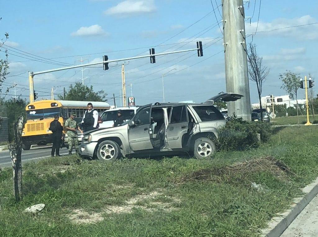 Camioneta donde tripulaban los delincuentes.