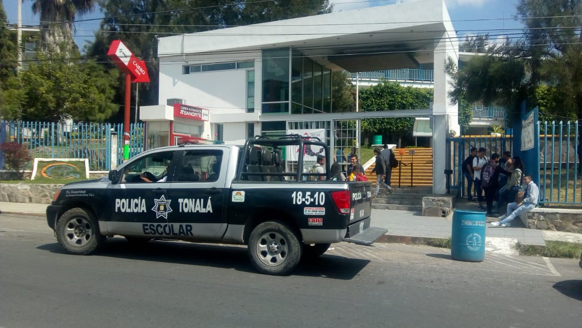 Policía de Tonalá en labores de vigilancia (Tomada de Twitter @PoliciaTonala)