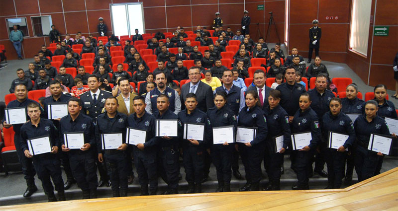 Se trata de policías preventivos municipales del programa Fortaseg 2018. (Cortesía)