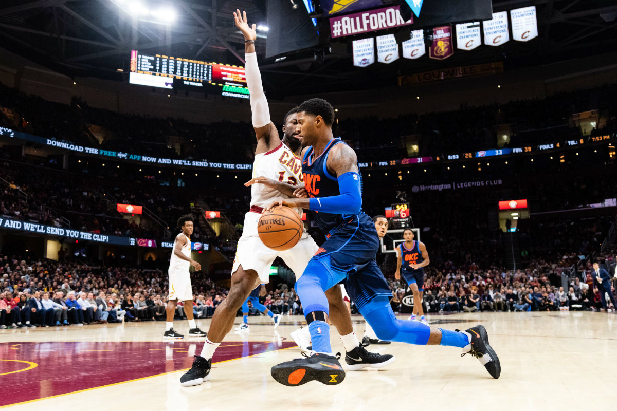 El Thunder venció a los Cavs (AFP)