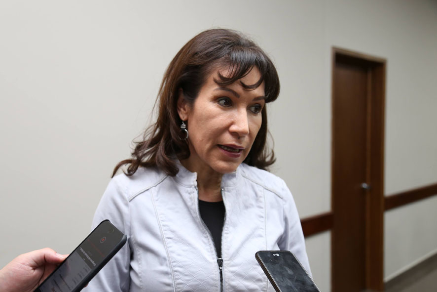 María Luisa Pérez Perusquía, coordinadora de la fracción parlamentaria del PRI. (Jorge Sánchez)
