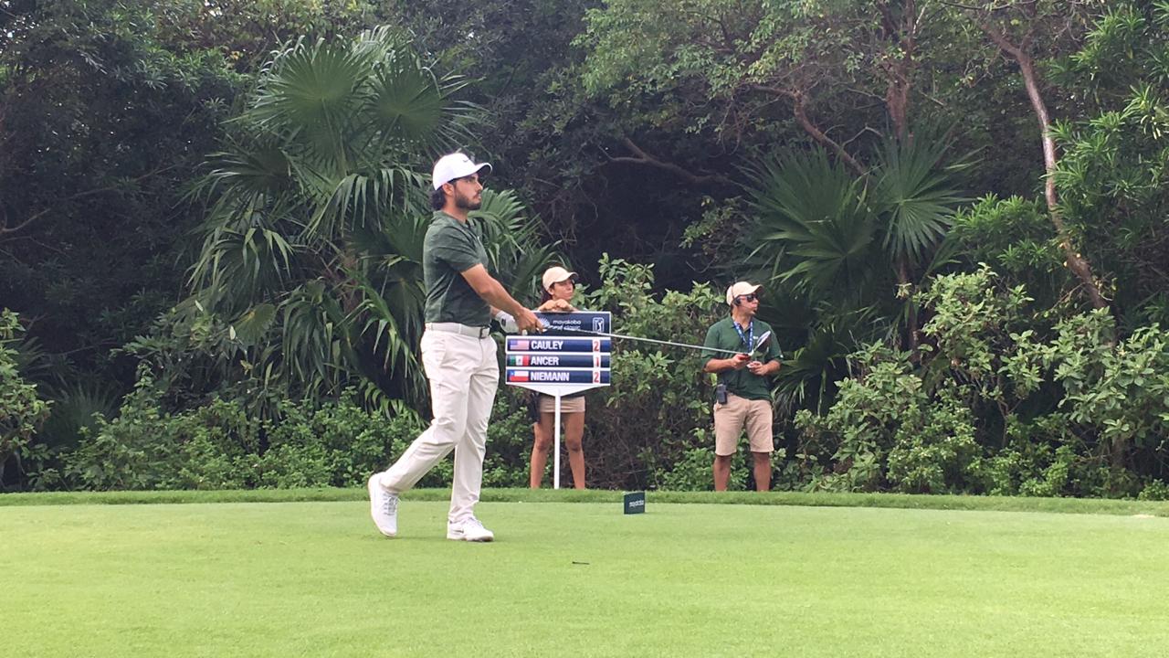 El golfista mexicano Abraham Ancer (Érika Montoya)