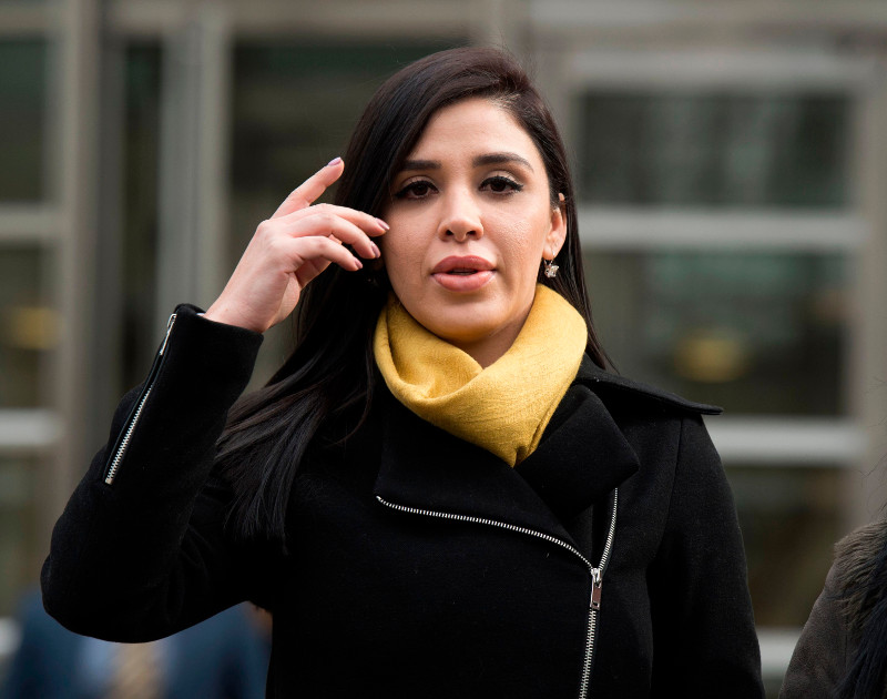 La justicia no le permite a El Chapo recibir visitas de su esposa Emma Coronel (AFP)