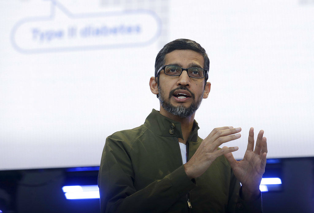 Sundar Pichai, CEO de Google. (AP)