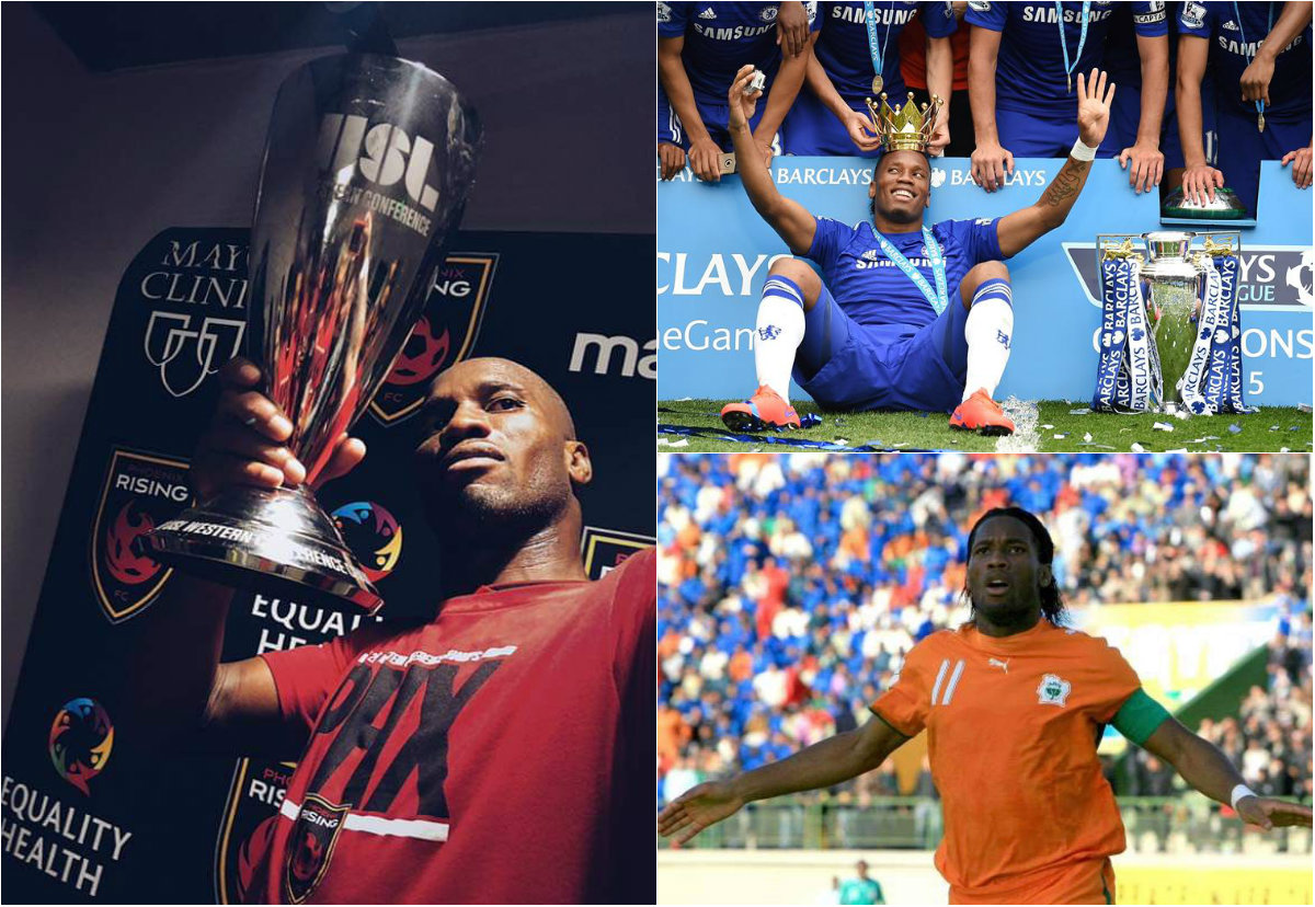 Didier Drogba se retira del futbol con el Phoenix Rising de la Segunda División de Estados Unidos (Twitter @didierdrogba / @CotedIvoire_off / EFE)