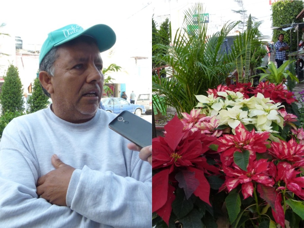 Ismael explica que a veces debe vigilar el mantenimiento de las flores hasta la medianoche. (Especial)