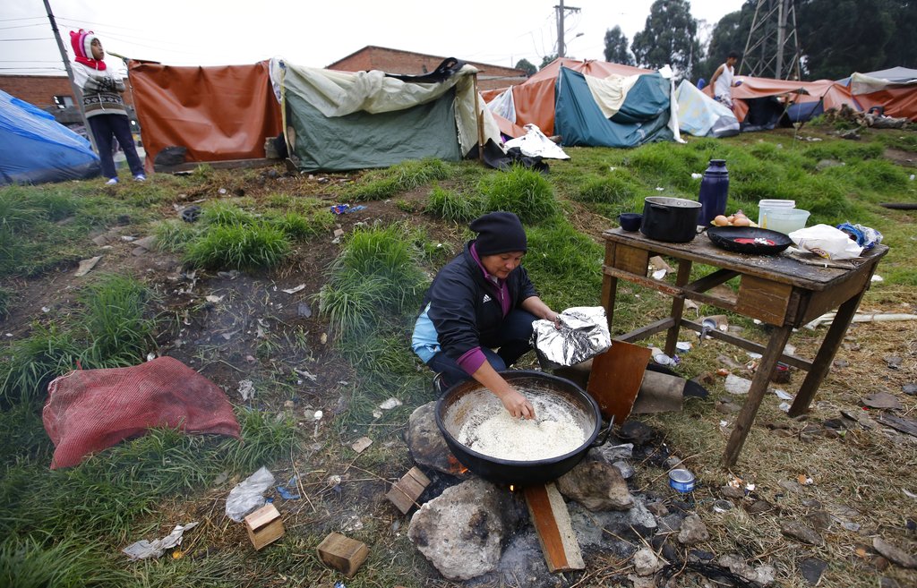 Migrantes venezolanos establecidos en Colombia (AP)