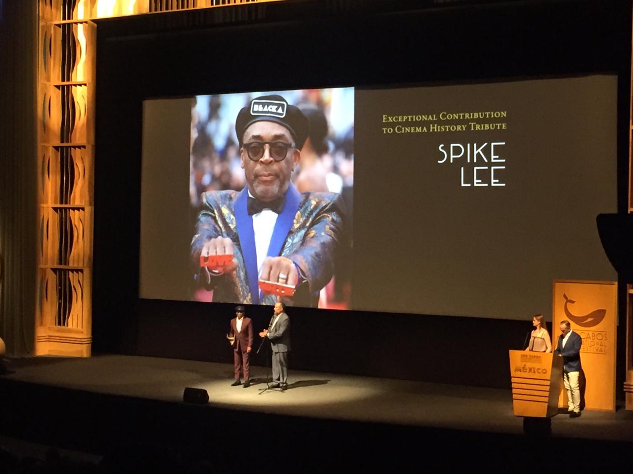 Rinden homenaje a Spike Lee en el Festival Internacional de Cine de Los Cabos (Foto: Omar Ramos)