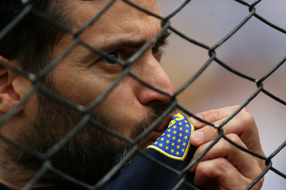 Los aficionados del Boca Jrs. llenaron el Estadio de la Bombonera en la final de ida de la Copa Libertadores (Reuters)