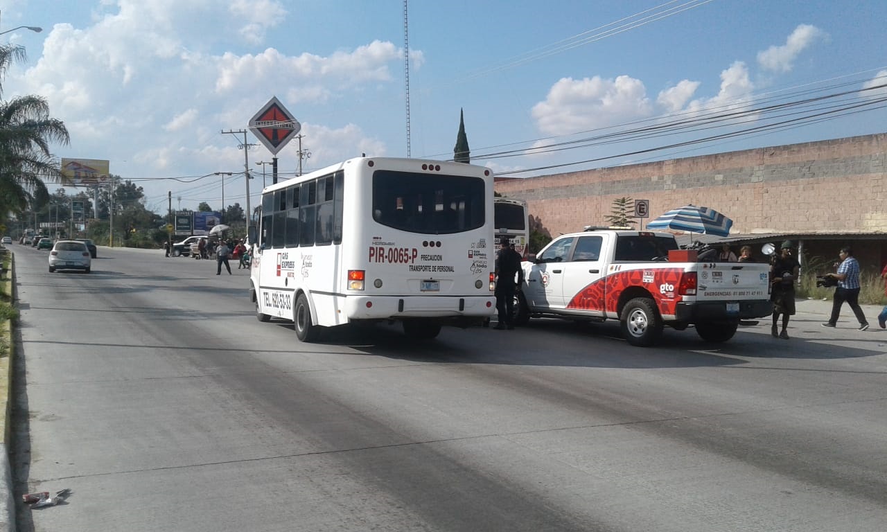 En autobuses llegaron algunos migrantes a Irapuato