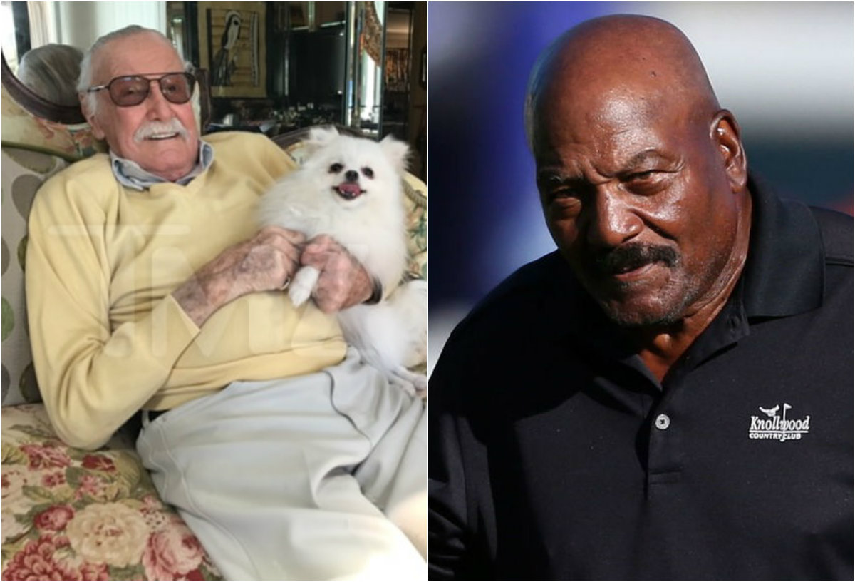 Jim Brown encontró al perro de Stan Lee (TMZ / Reuters)