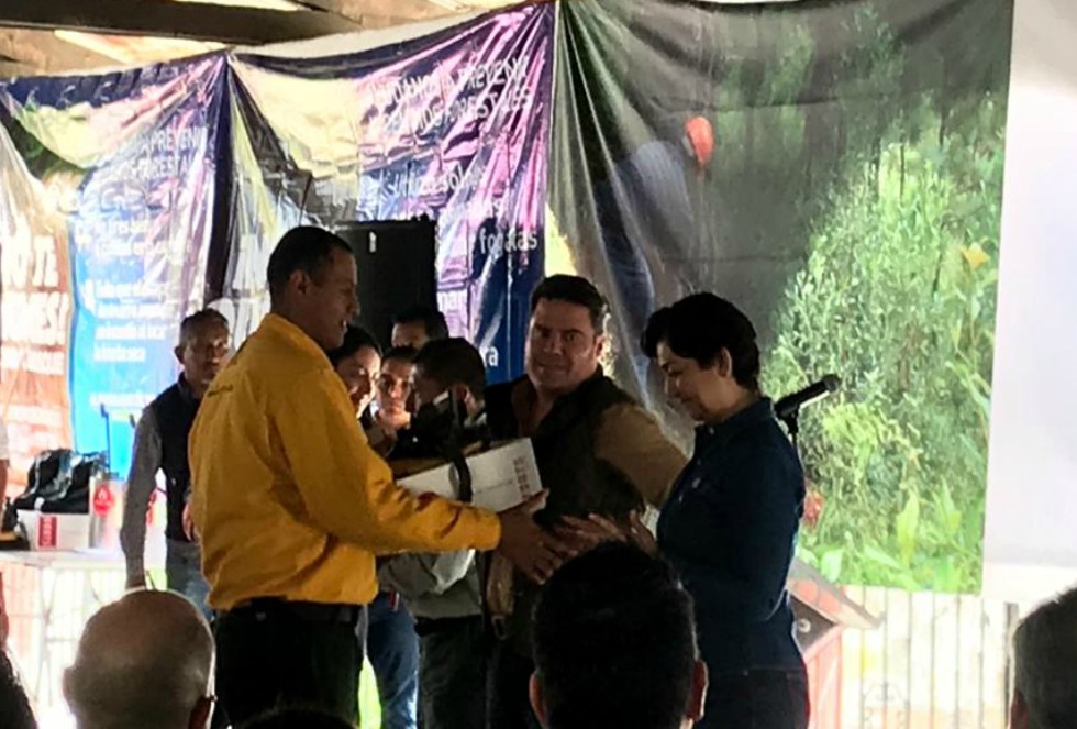 Sandoval Díaz estuvo presente en la entrega de reconocimientos a empresas que han logrado obtener su certificado dentro del (PCAV) (Elsa Martha Gutiér