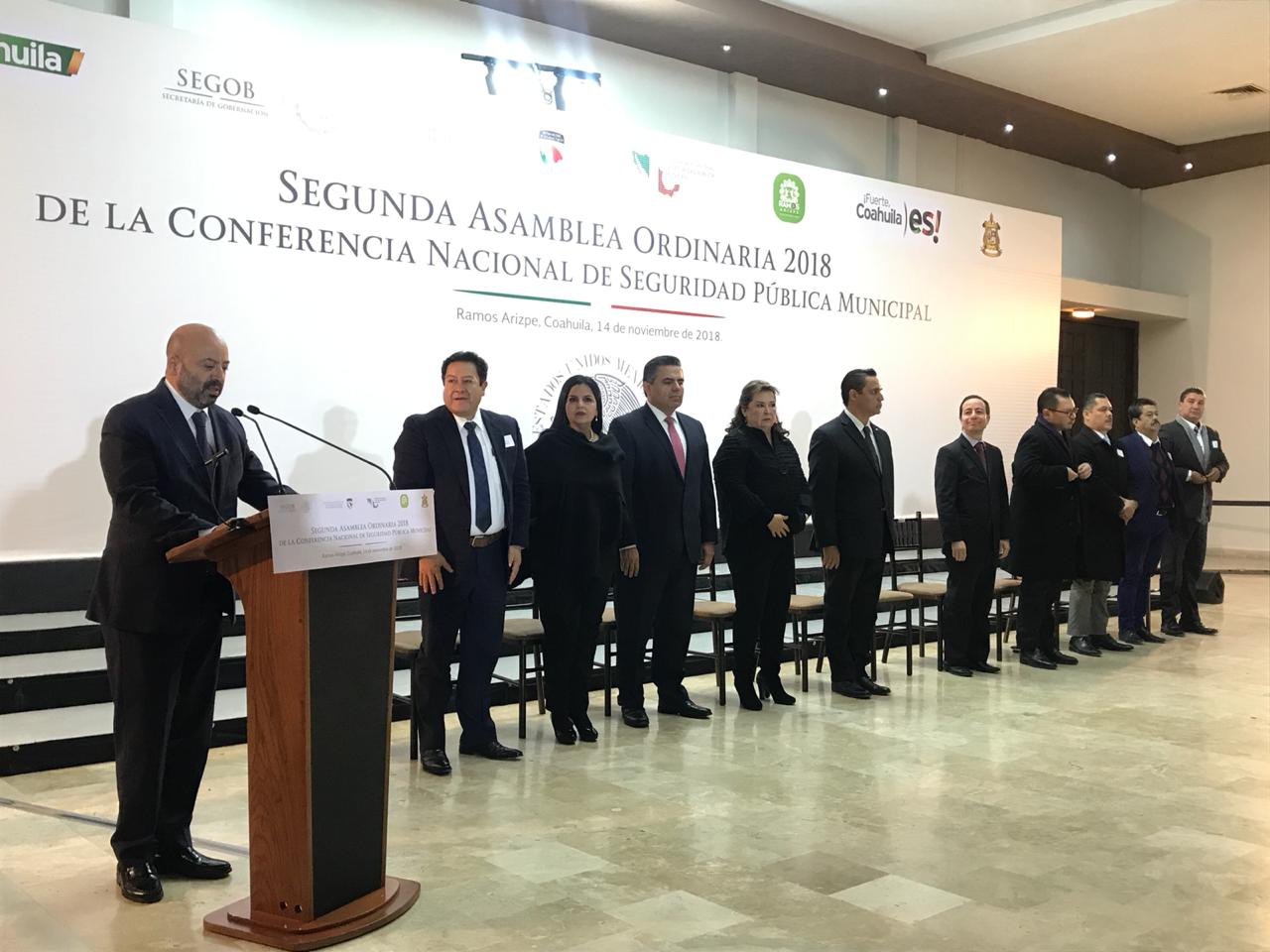 Segunda Asamblea Ordinaria de la Conferencia Nacional de Seguridad Pública Municipal. (Ana Ponce)