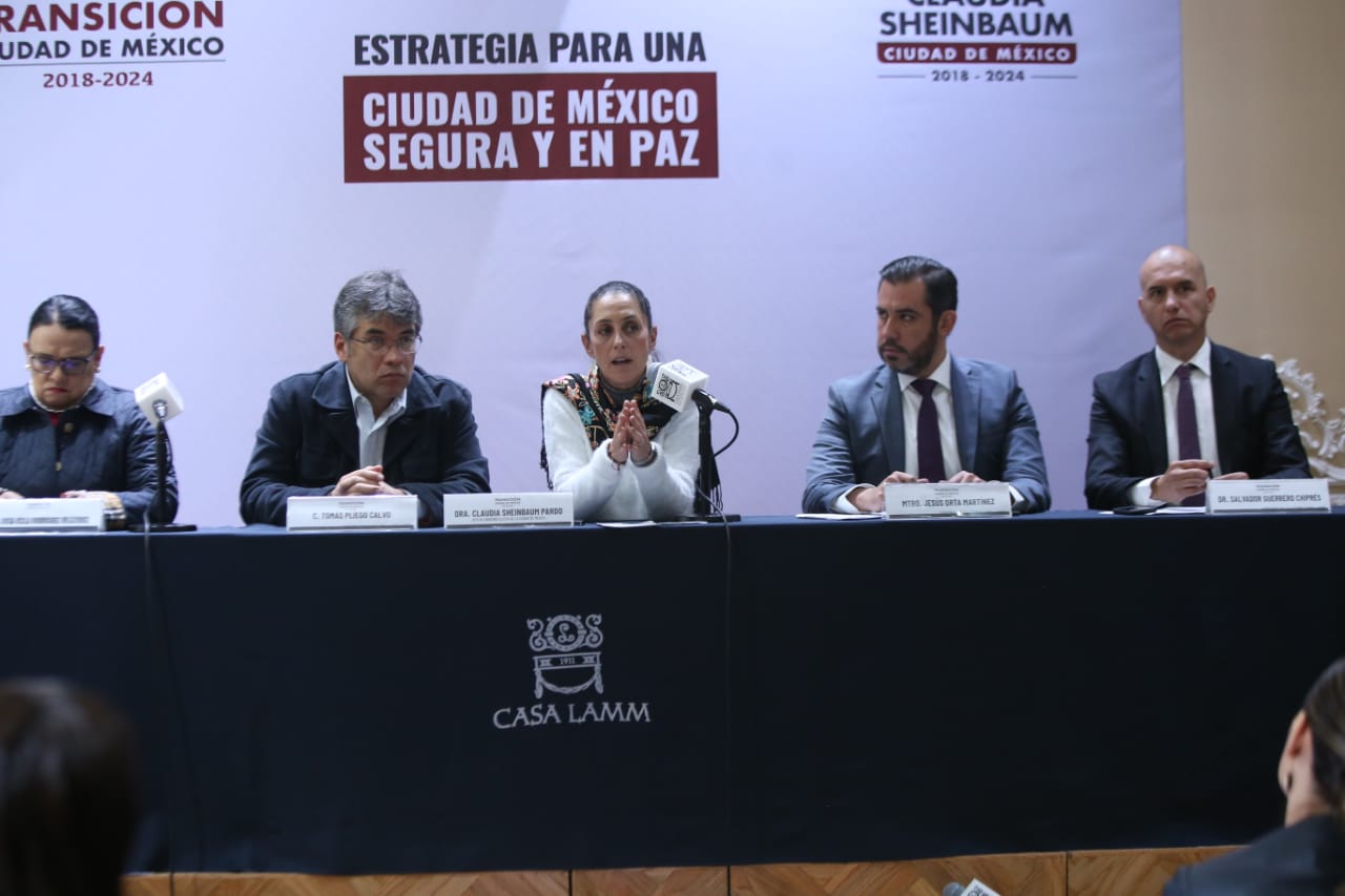 La estrategia integral de seguridad fue presentado por Claudia Sheinbaum y el titular de la SSP. (Juan Carlos Bautista)